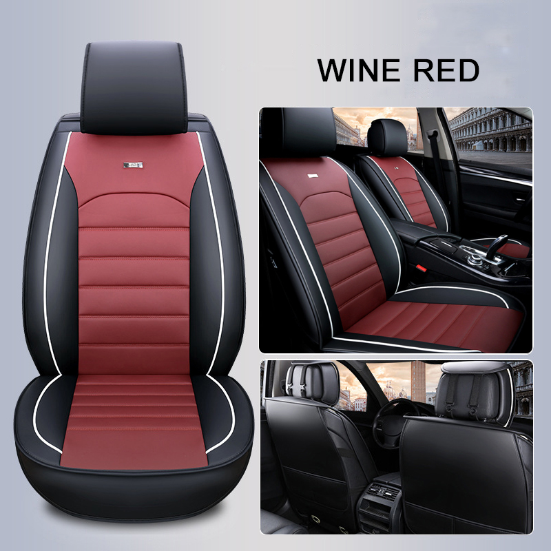 4-Colors-Universal-Full-Car-Seat-Mat-Cover-PU-Leather-Breathable-Cushion-Pad-Set-1630299