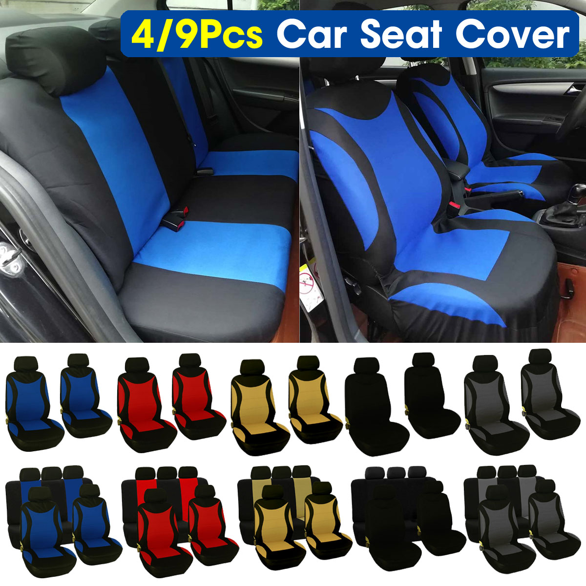 49PCS-Universal-Protectors-Full-Set-Auto-FrontRear-Seat-Covers-Fit-For-Car-Truck-SUV-1779039