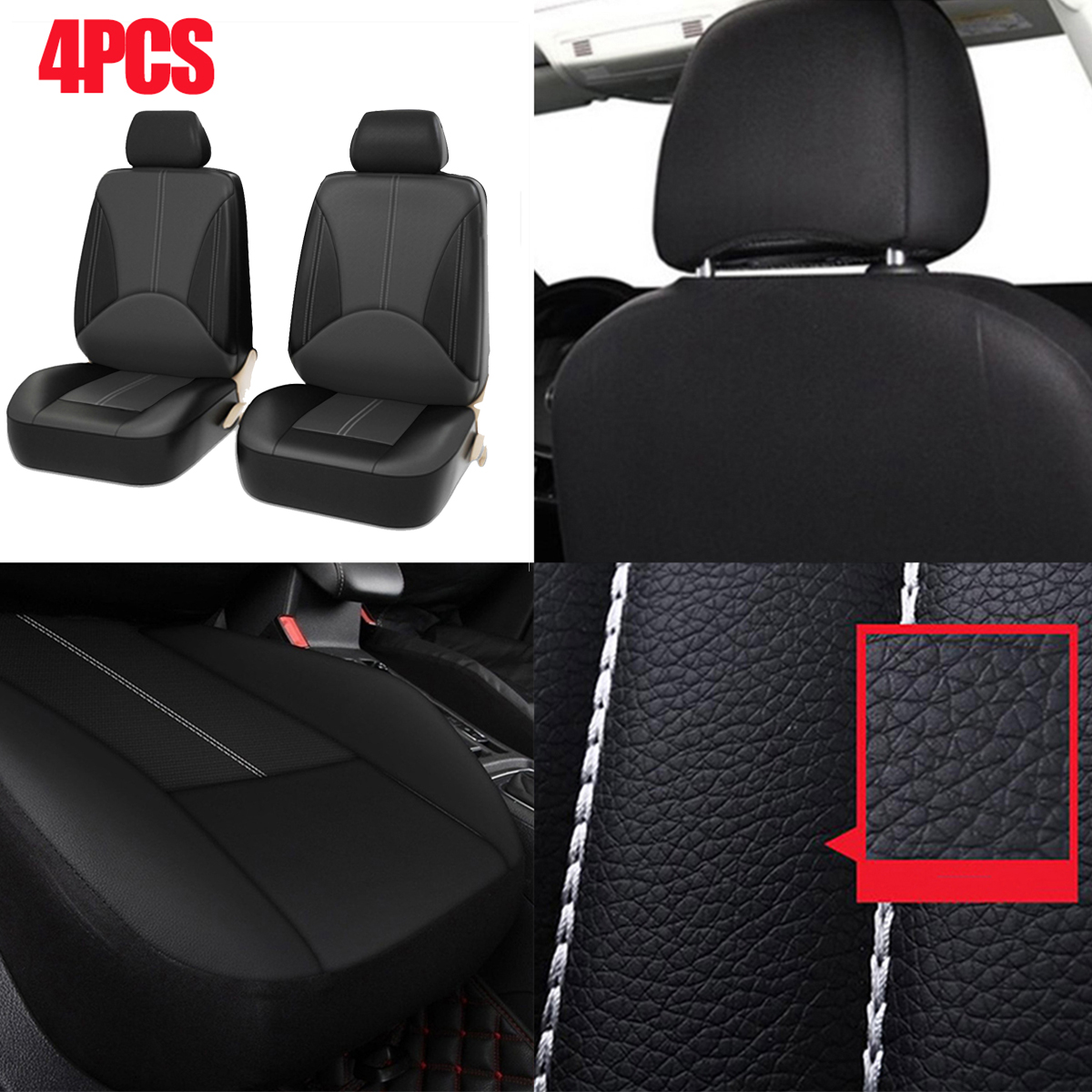 4PCS-Front-Seat-Universal-Car-Seat-Covers-Faux-Leather-Breathable-Cushion-1664485