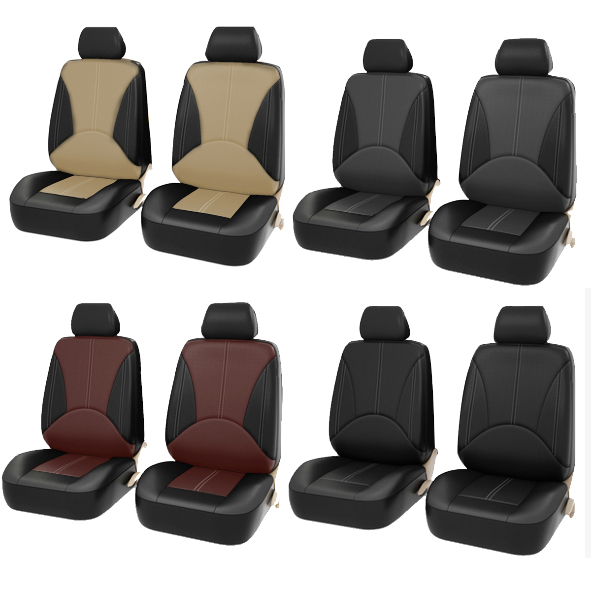 4PCS-Front-Seat-Universal-Car-Seat-Covers-Faux-Leather-Breathable-Cushion-1664485