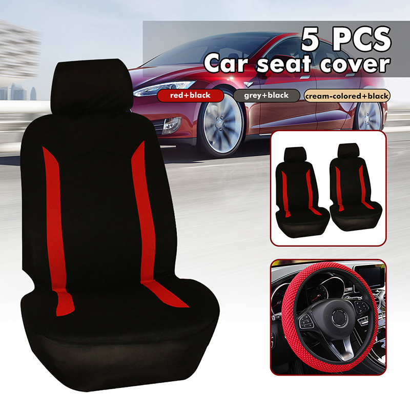 5-PCS-Universal-Car-Double-Front-Seat-Cover-Steering-Wheel-Cover-1681639