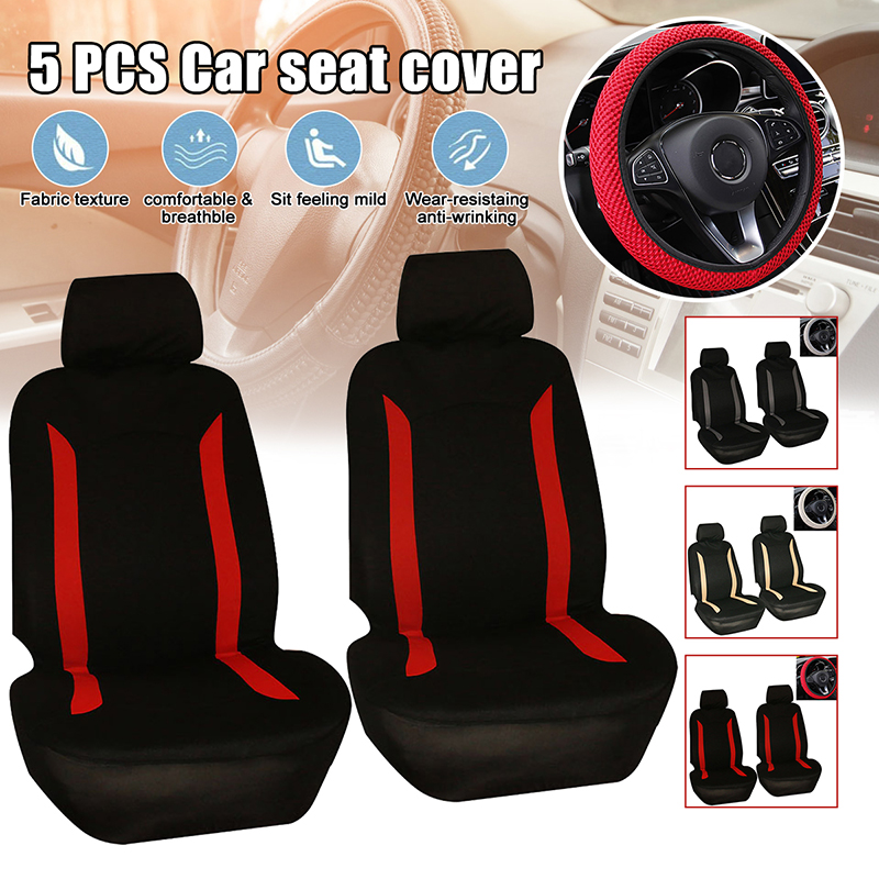 5-PCS-Universal-Car-Double-Front-Seat-Cover-Steering-Wheel-Cover-1681639