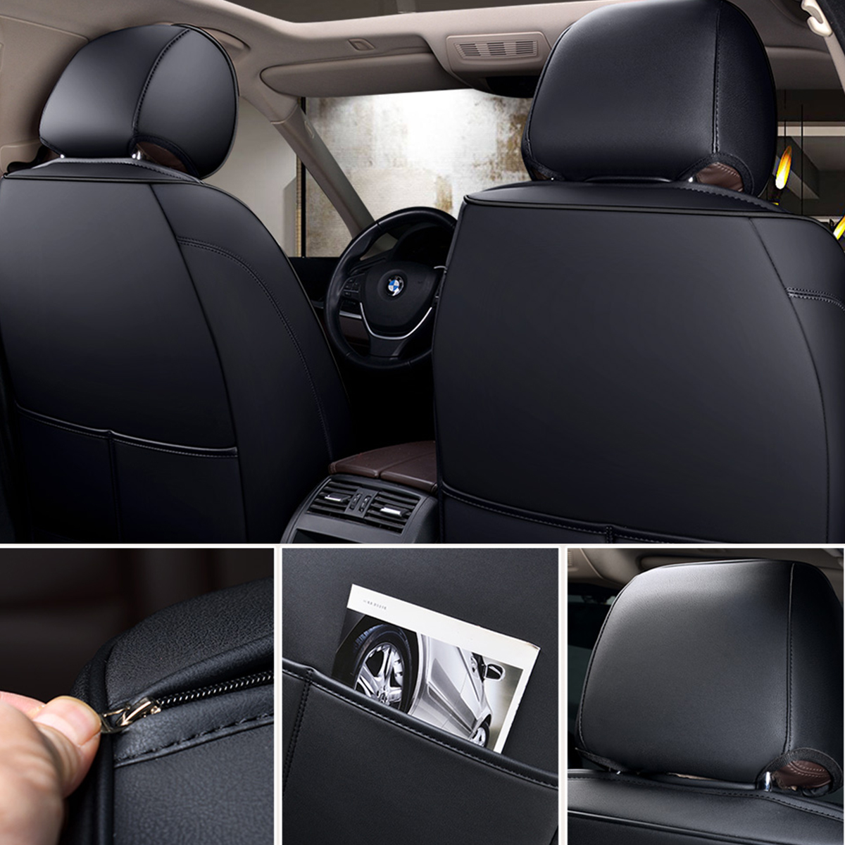 65x55x25-cm-B92936-Black-5-PU-Car-Seat--Cover-Universal-Fit-Covers-Adjustable-Bench-for-95-Types-of--1520832
