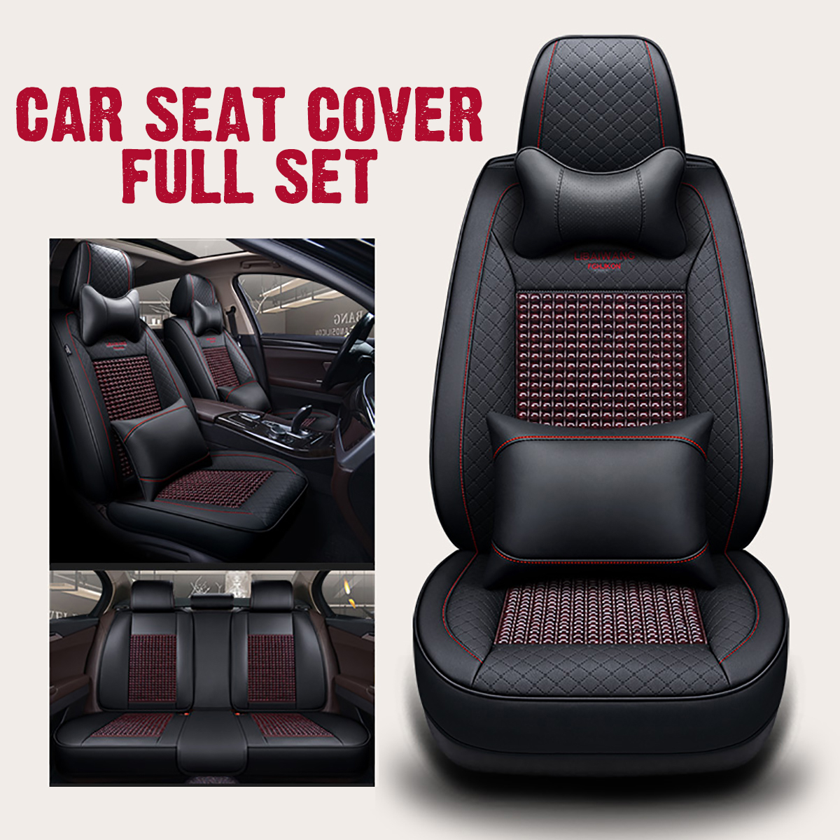 65x55x25-cm-B92936-Black-5-PU-Car-Seat--Cover-Universal-Fit-Covers-Adjustable-Bench-for-95-Types-of--1520832