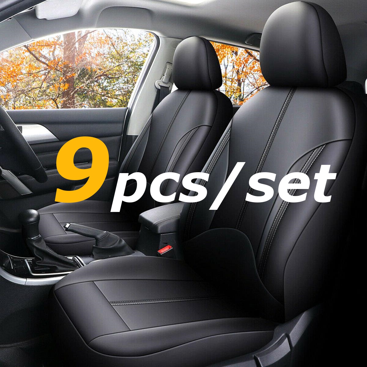 9PCS-Car-Seat-Cover-Full-Set-Front-Rear-Cushion-Protector-PU-Leather-Universal-1676102