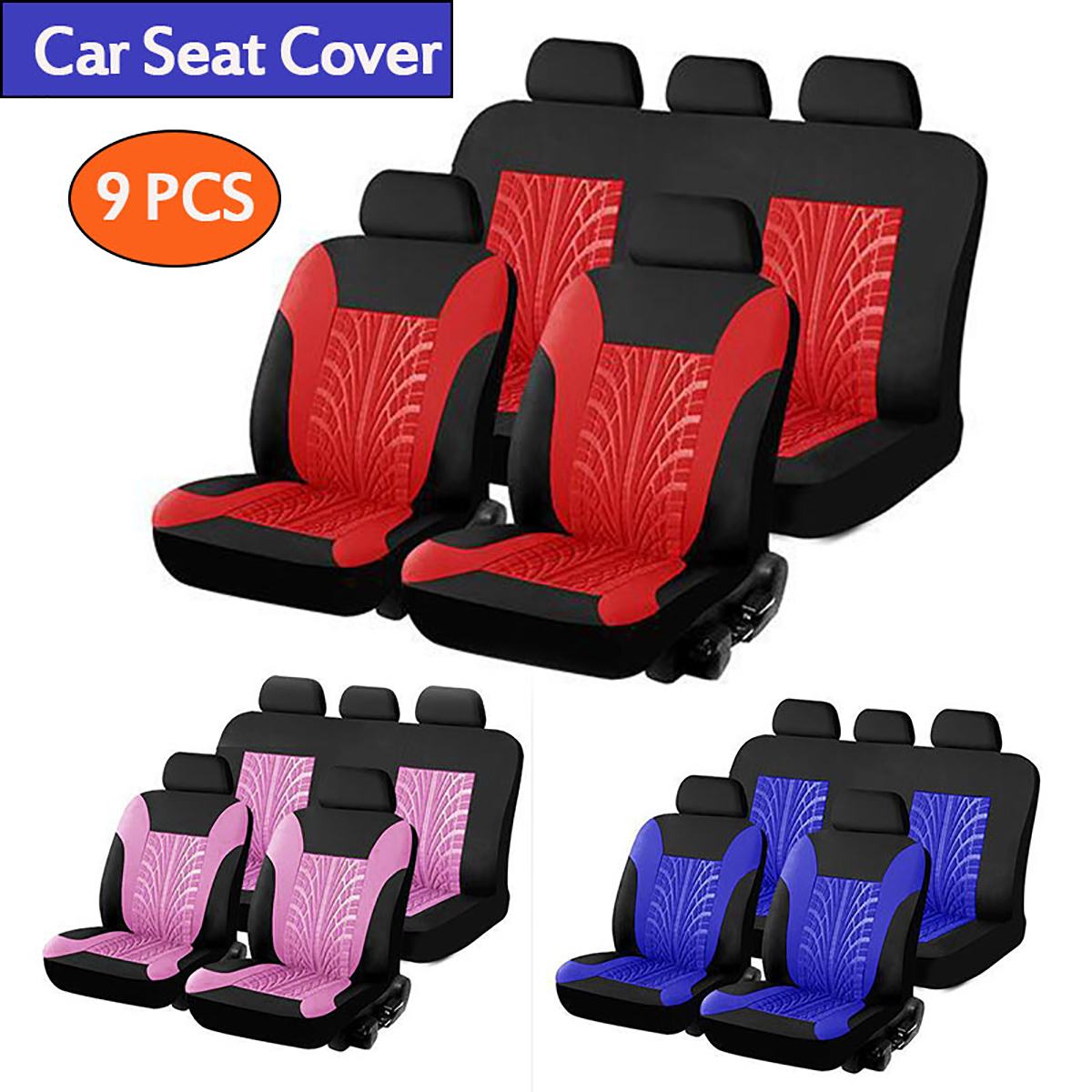 9PCS-Car-Seat-Cover-Set-Universal-5-Seat-Protector-Fabric-Special-Craft-Wish-Tire-Pattern-1763511