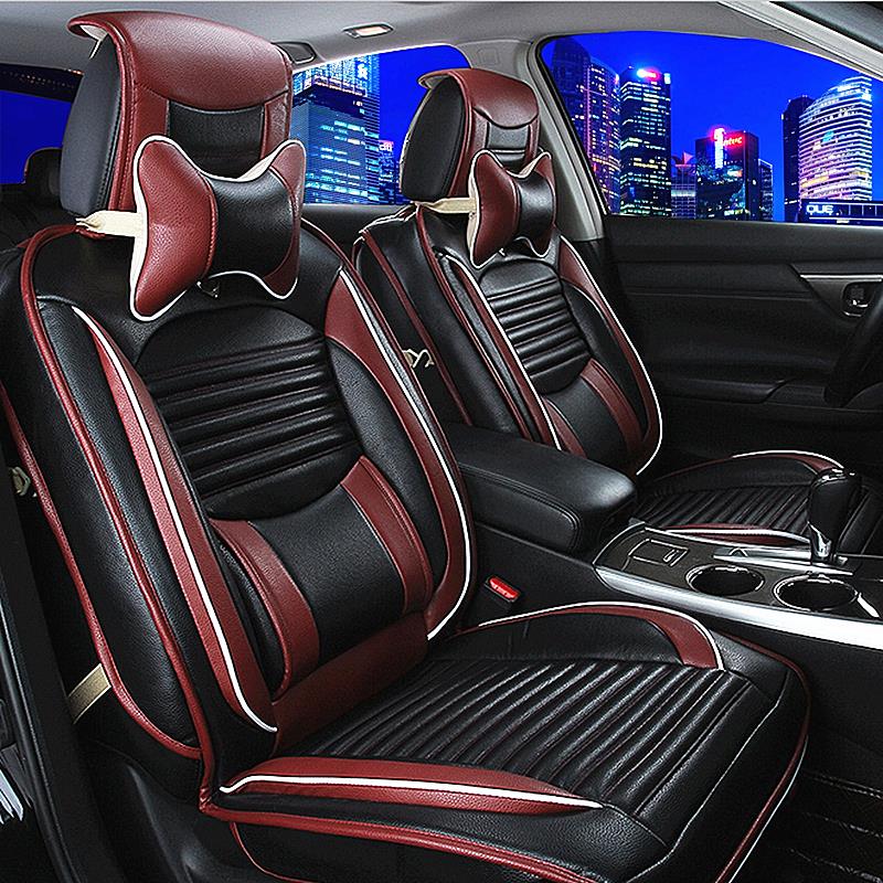 Black-PU-Leather-Full-Surround-Car-Seat-Cover-Cushion-Front--Rear-Set-Fit-for-5-Seat-Car-1158018