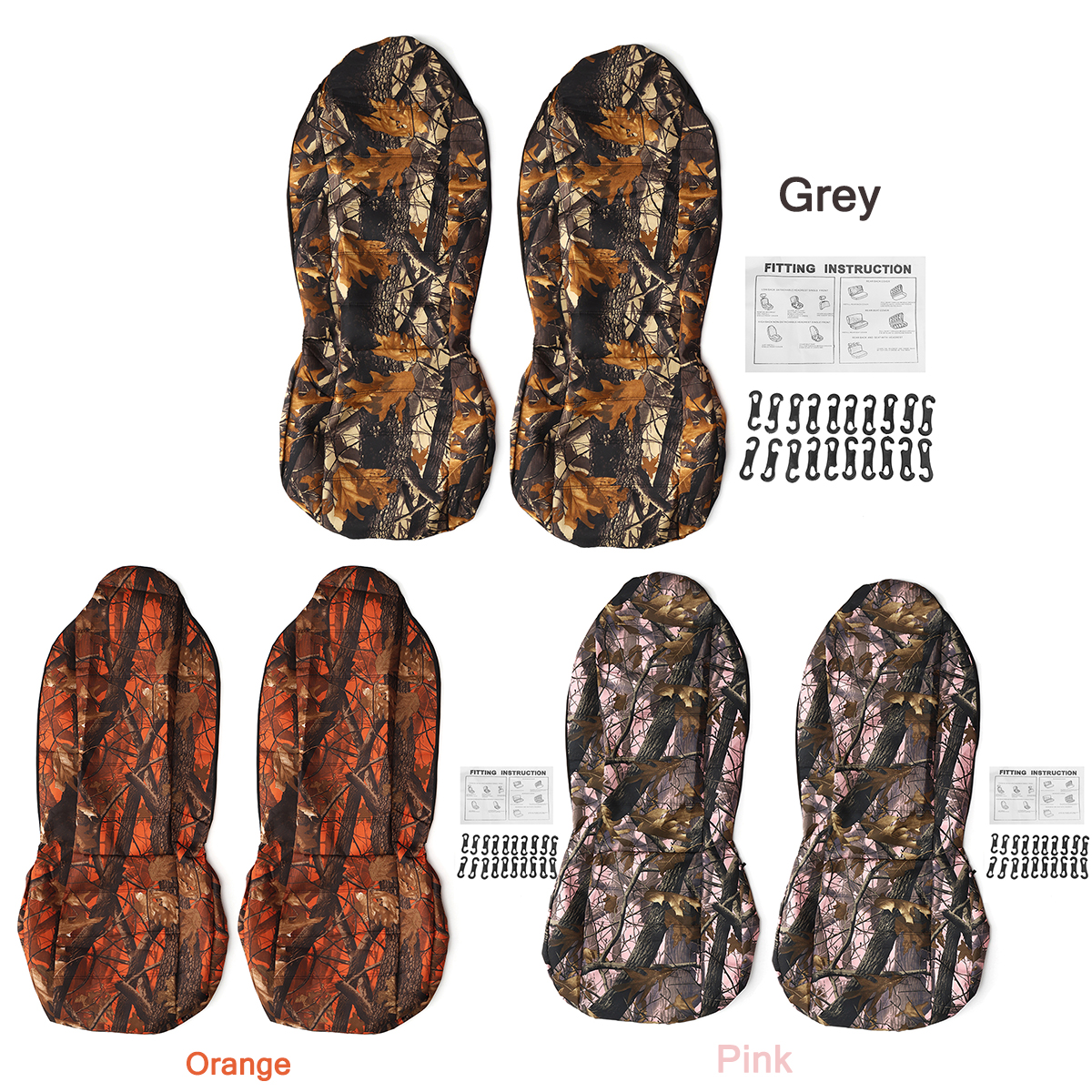 Camouflage-Camo-Car-Front-Seat-Cover-Protector-SUV-Van-Pickup-Truck-Off-Road-1683287