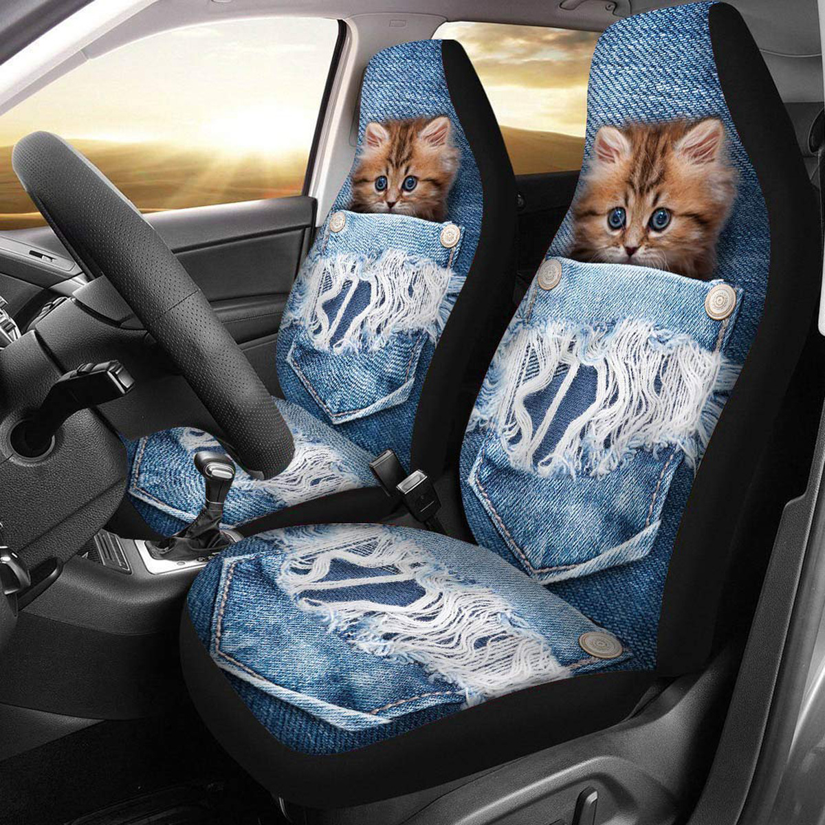 Car-Front-Seat-Cover-Protector-Cushion-Cat-Dog-Printed-Truck-Van-SUV-Universal-1681775