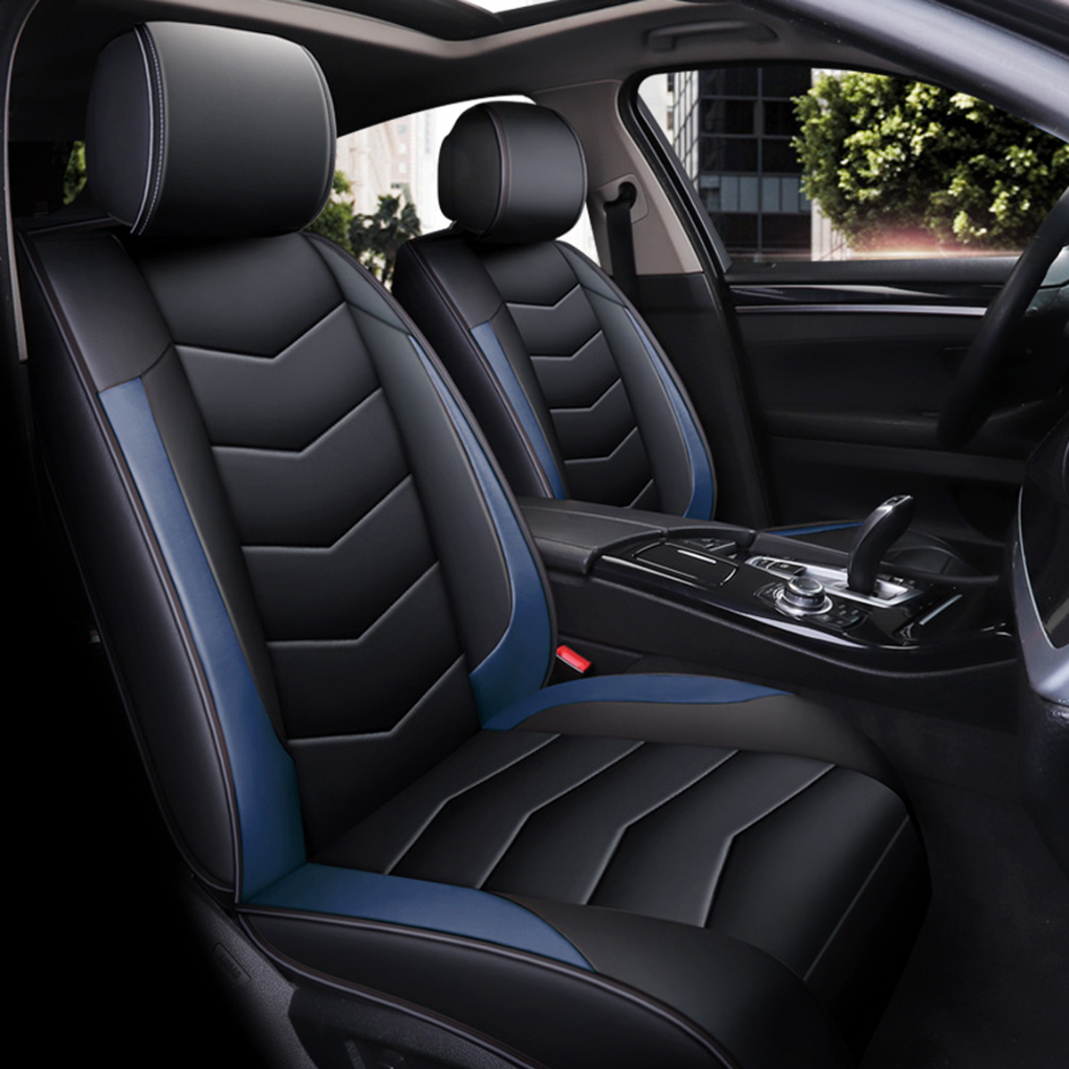 Car-Front-Seat-Mat-Cover-PU-Leather-Breathable-Cushion-Pad-Backrest-Universal-1651365