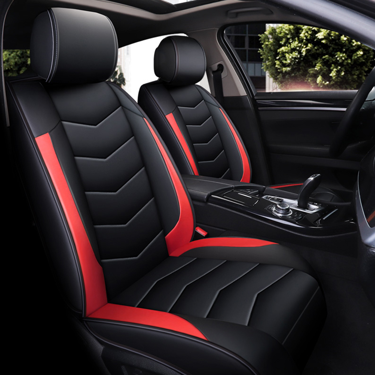 Car-Front-Seat-Mat-Cover-PU-Leather-Breathable-Cushion-Pad-Backrest-Universal-1651365