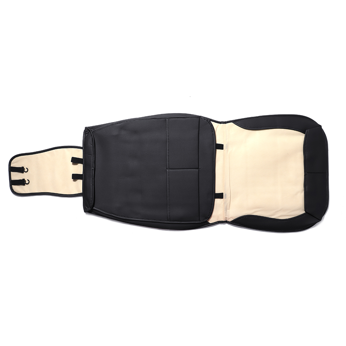 Car-Seat-Cover-Full-Front-Cushion-Universal-Deluxe-PU-leather-Covers-Protector-1733980