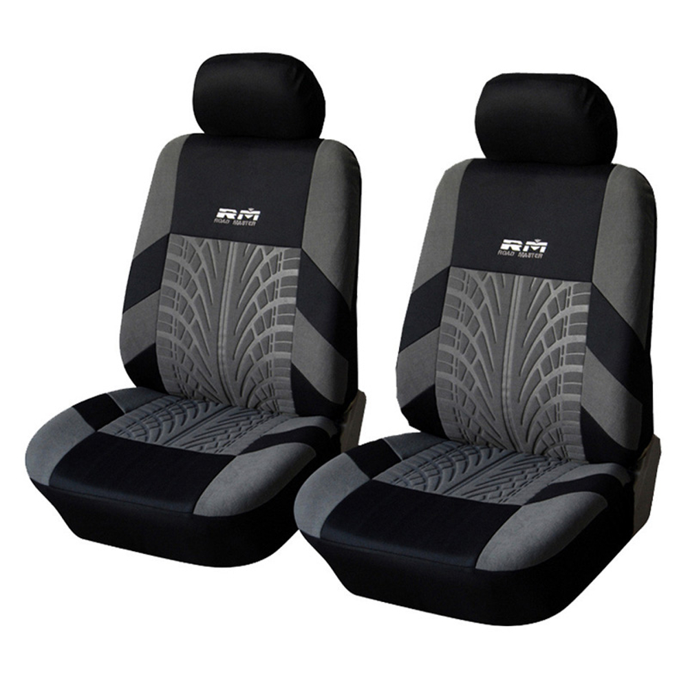 Double-Seat-Fabric-Car-Full-Surround-Front-Seat-Cover-Cushion-Protector-Chair-Pad-Universal-Black-an-1373075