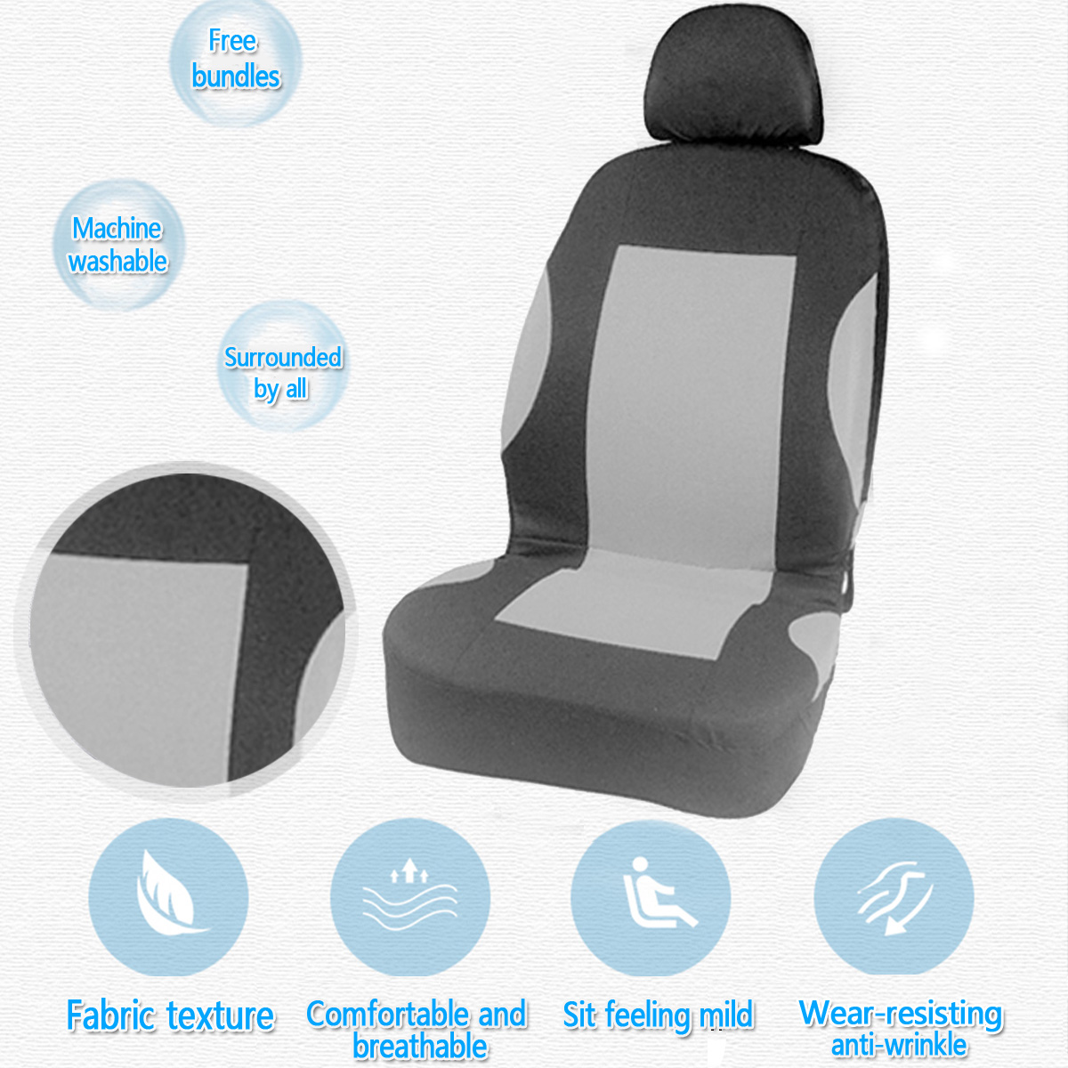 Front-Car-Auto-Seat-Cushion-Cover-Protective-Seat-Headrest-Covers-Universal-1663645