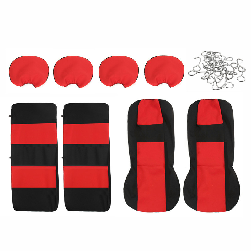 Full-Set-BlackRed-Universal-Car-Seat-Covers-Protector-Washable-Breathable-1763499