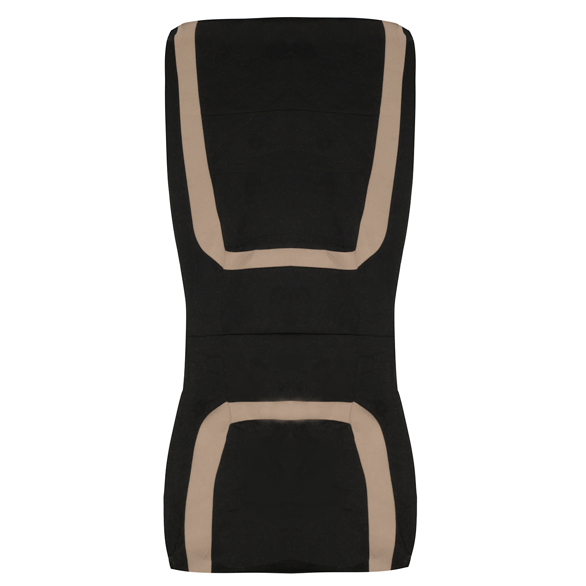 Full-Set-Car-Seat-Cover-Polyester-For-Auto-Truck-SUV-5-Heads-BeigeBlack-1551860