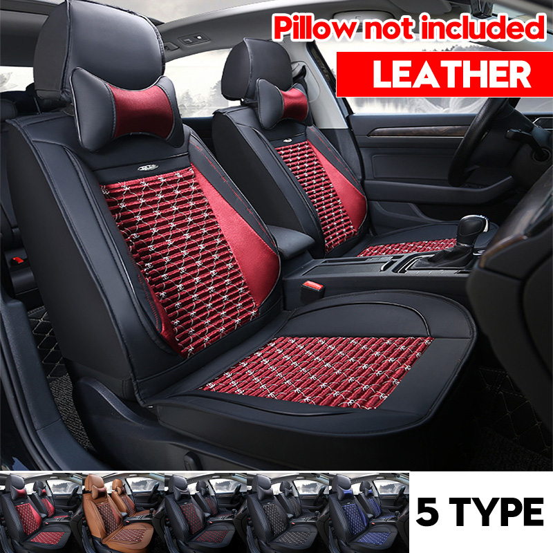 Full-surround-Universal-Car-Front-Seat-Cover-PU-Leather-Cushion-Mat-Back-Storage-1714638