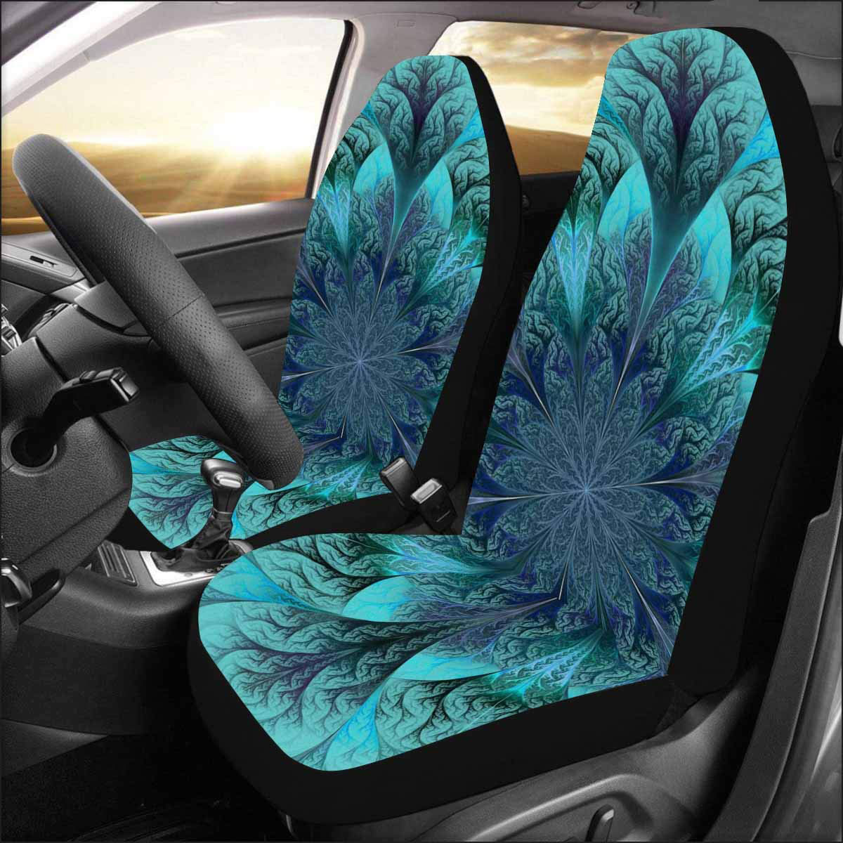 Galaxy-Printed-Car-Front-Seat-Cover-Cushion-Protector-Sedan-SUV-Van-Universal-1653258