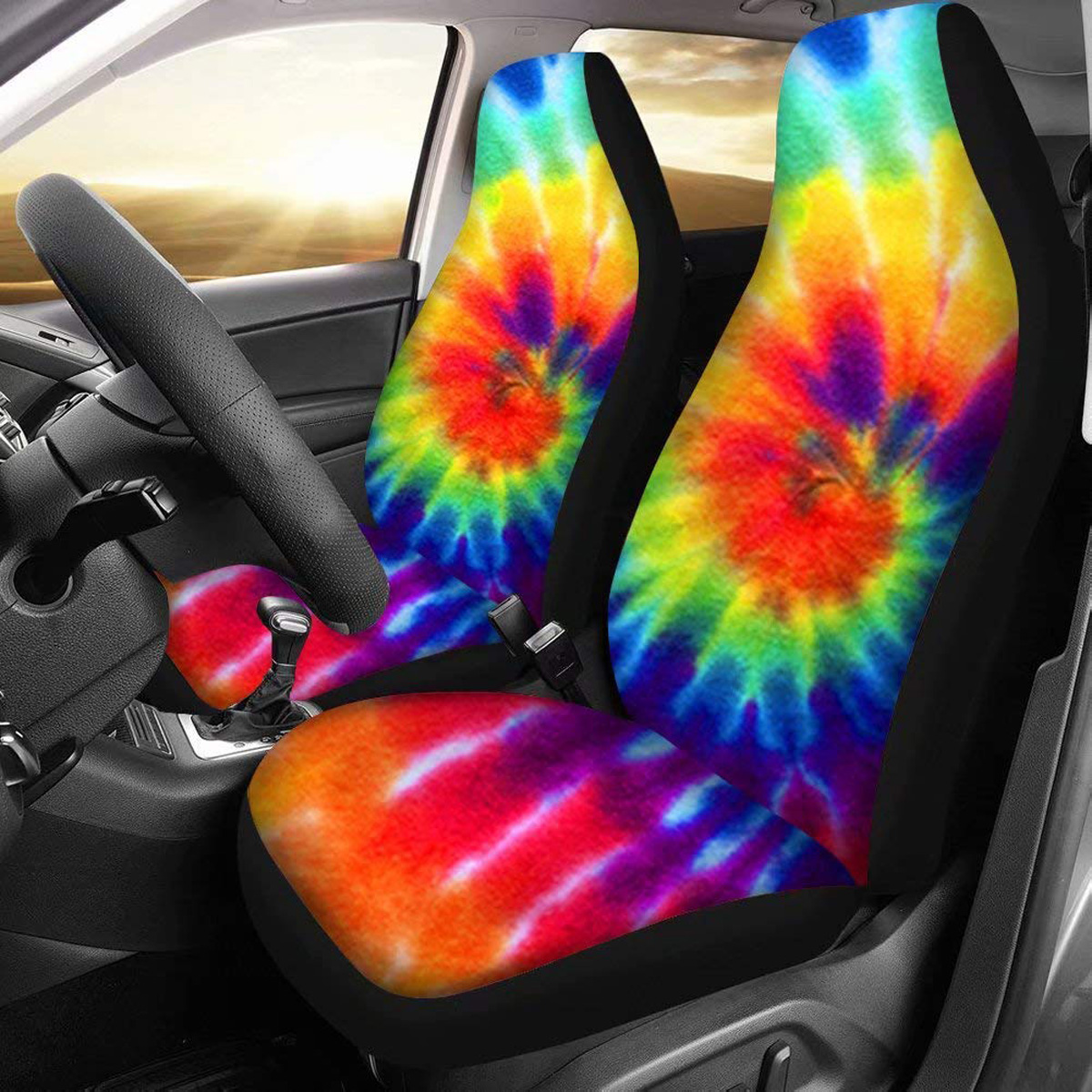 Galaxy-Printed-Car-Front-Seat-Cover-Cushion-Protector-Sedan-SUV-Van-Universal-1653258