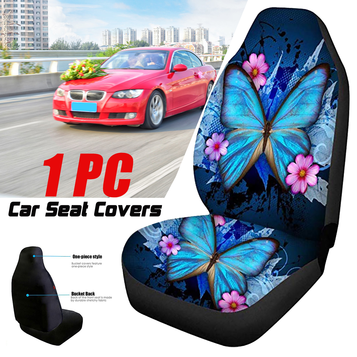 Heavy-Duty-Car-Front-Seat-Cover-Protector-Cushion-Breathable-Butterfly-1689417