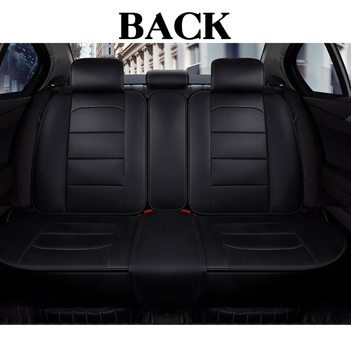 Luxury-Universal-Black-Car-5-Seat-PU-Leather-Front--Rear-Seat-Cover-Cushion-1570096