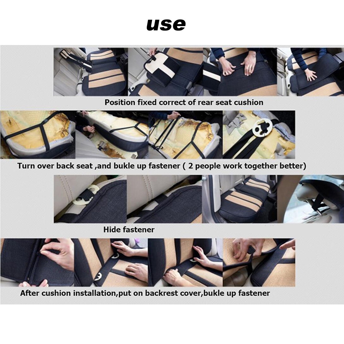 Luxury-Universal-Black-Car-5-Seat-PU-Leather-Front--Rear-Seat-Cover-Cushion-1570096