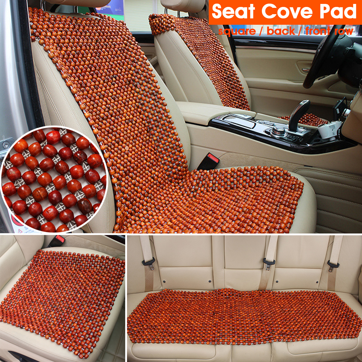 Natural-Wood-Rosewood-Car-Auto-Taxi-Seat-Cover-Cushion-Pad-Cool-Breathable-1526061