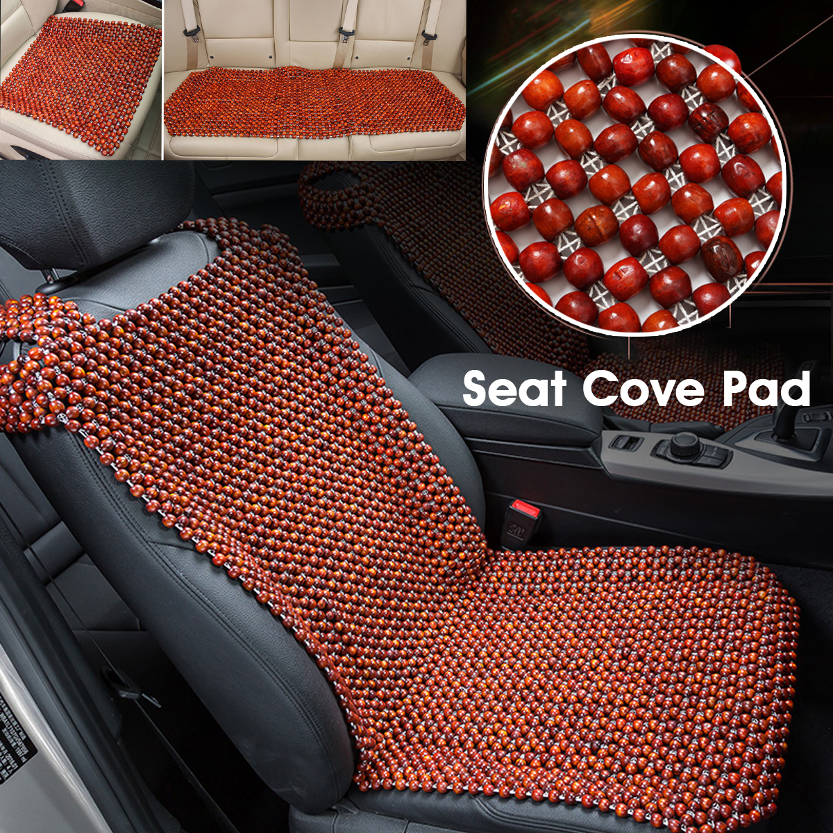 Natural-Wood-Rosewood-Car-Auto-Taxi-Seat-Cover-Cushion-Pad-Cool-Breathable-1526061