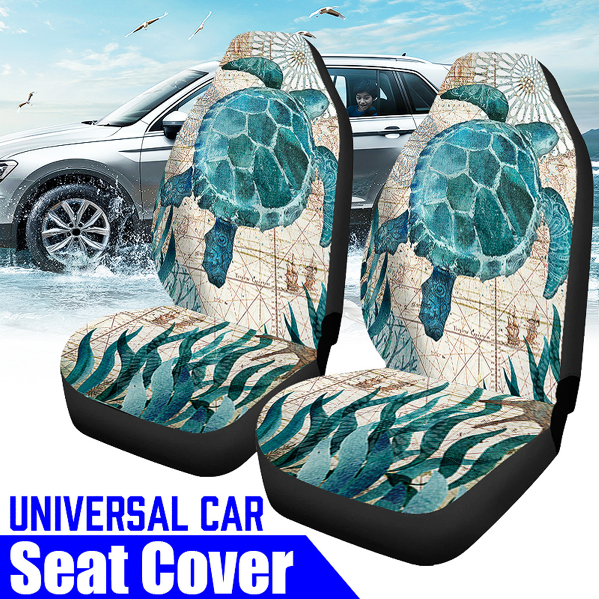 Single--Double-Seat-Tortoise-Universal-Printed-Car-Seat-Cover-Cushion-Cover-1664491