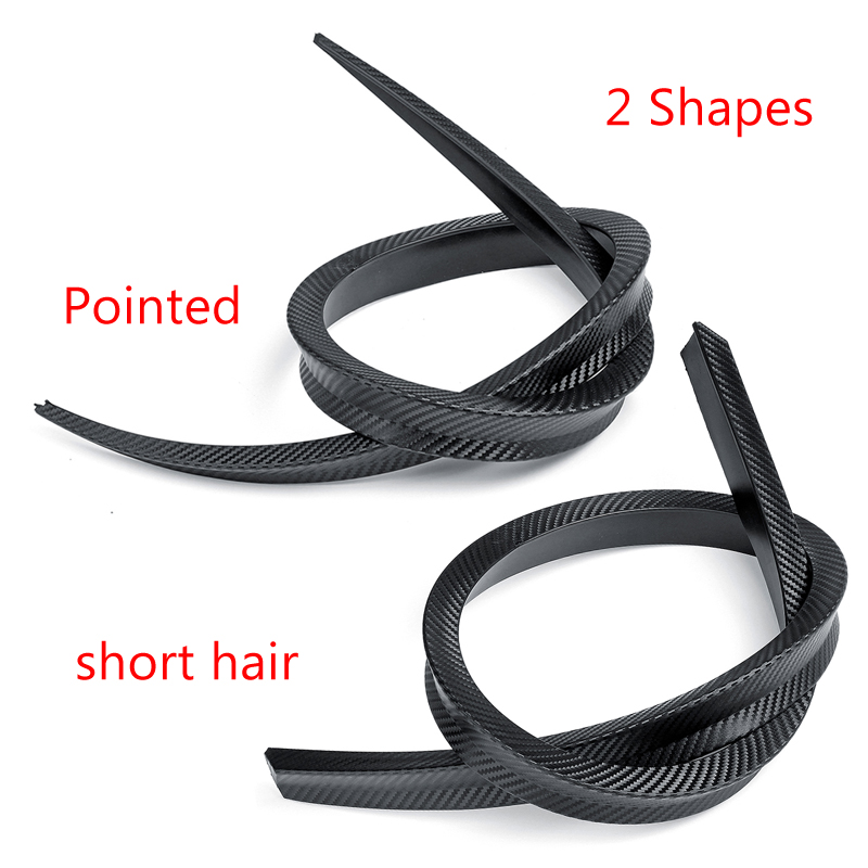 Universal--Anti-scratch-Car-wheel-Trim-Eyebrow-Protector-Carbon-Black-Lengthened-120cm-1531766
