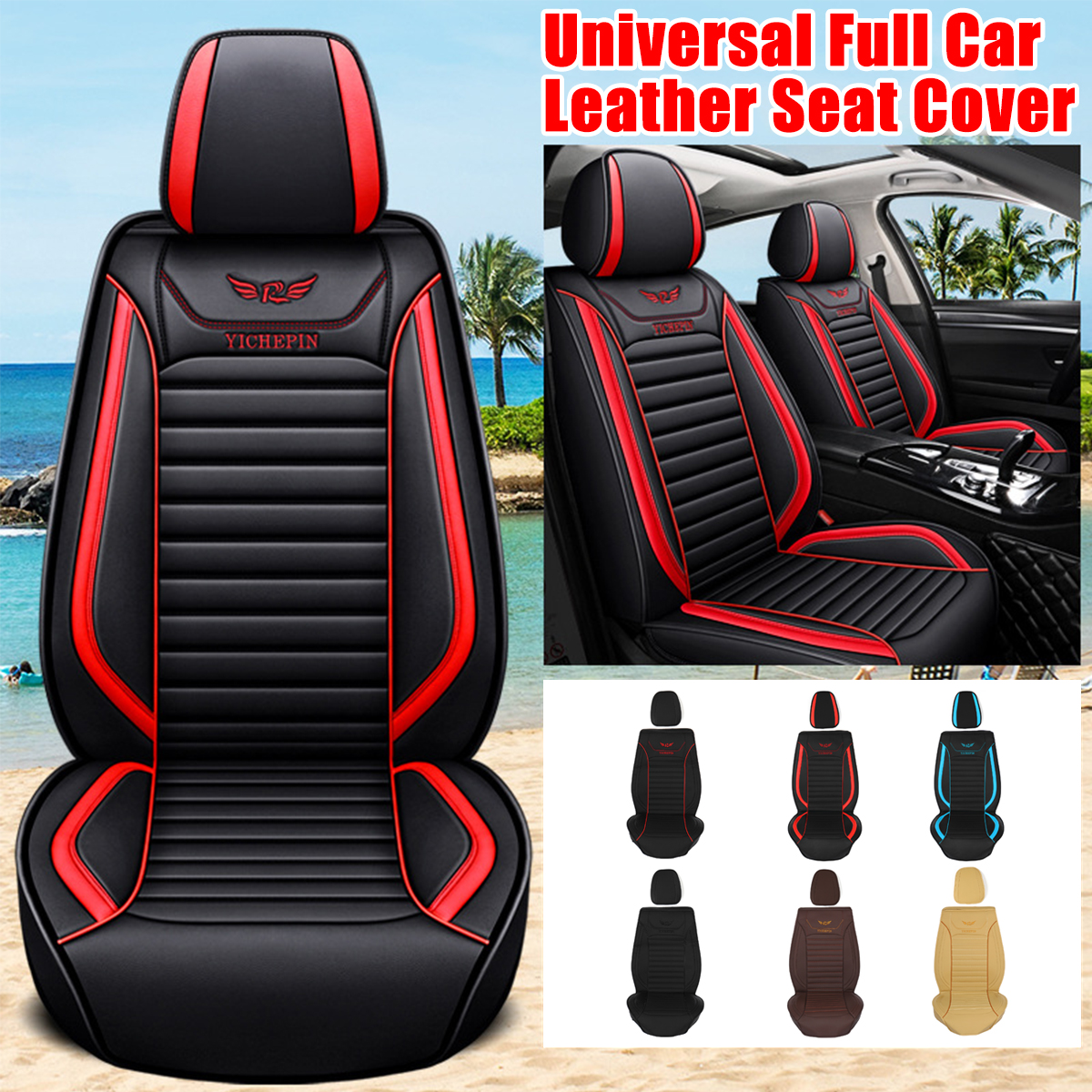 Universal-5-Seats-Waterproof-Car-Front-Seat-Mats-Protector-Cover-PU-Leather-Pad-1779048