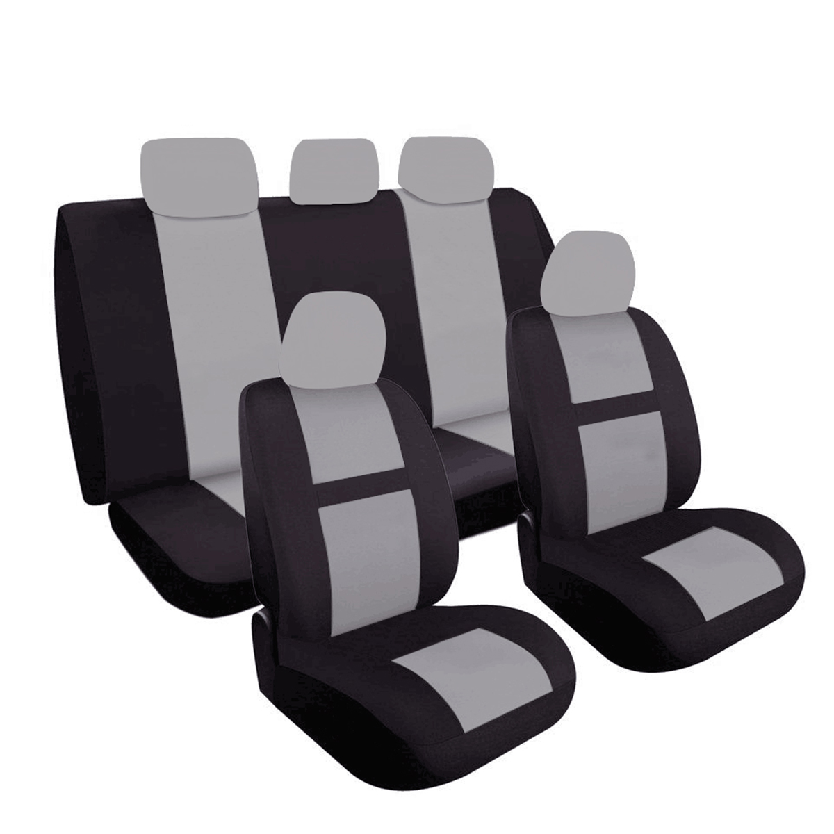 Universal-9Pcs-5-Heads-Car-Seat-Bench-Covers-Protector-Polyester-For-Truck-SUV-1688976