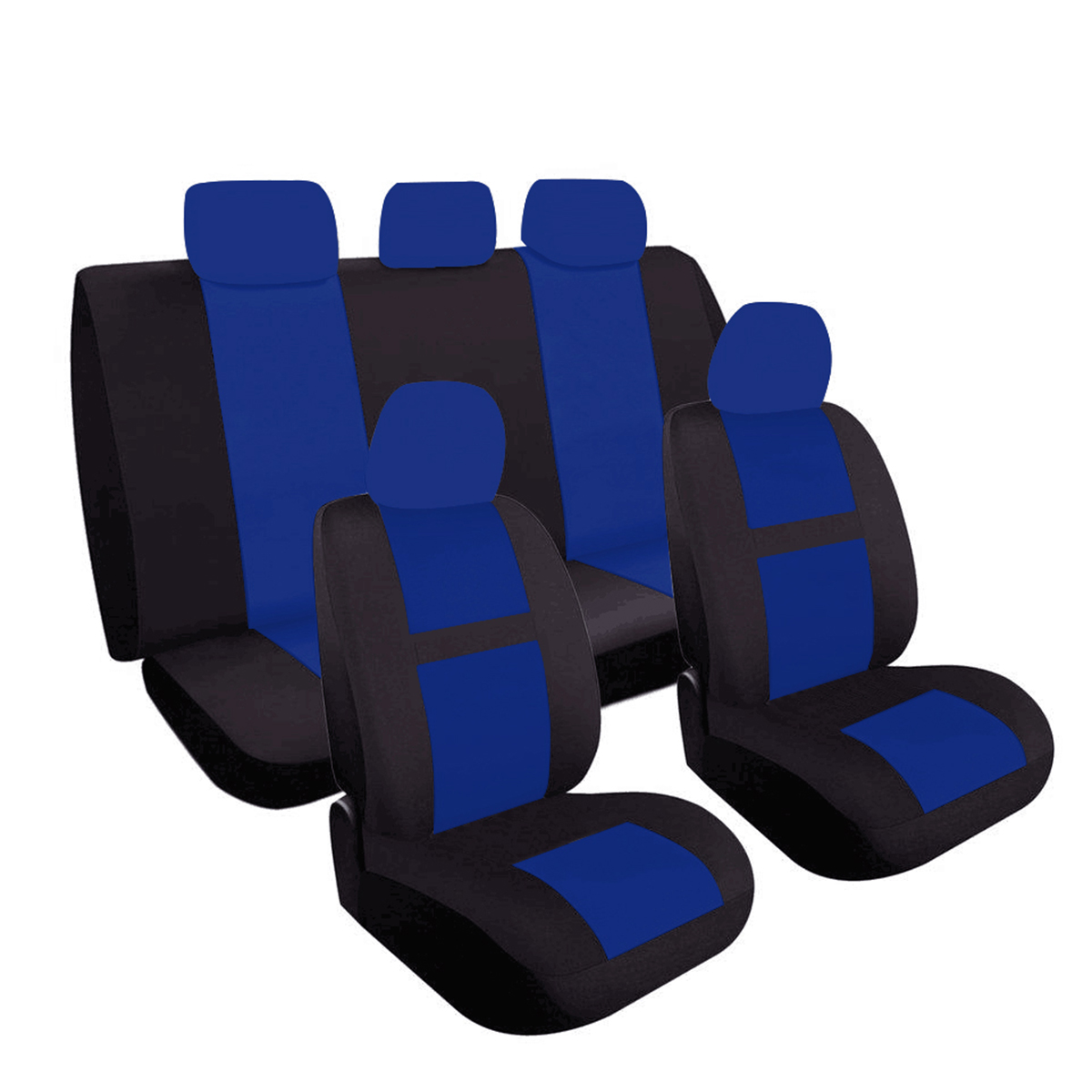 Universal-9Pcs-5-Heads-Car-Seat-Bench-Covers-Protector-Polyester-For-Truck-SUV-1688976