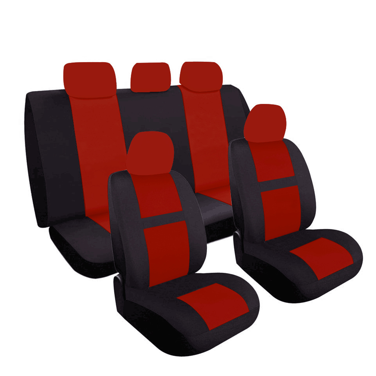 Universal-9Pcs-5-Heads-Car-Seat-Bench-Covers-Protector-Polyester-For-Truck-SUV-1688976