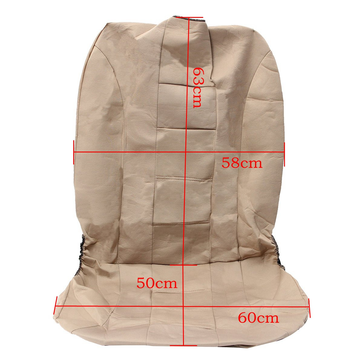 Universal-Car-Beige-Washable-Seat-Covers-Full-Seat-Set-Front--Rear-Protectors-1688995