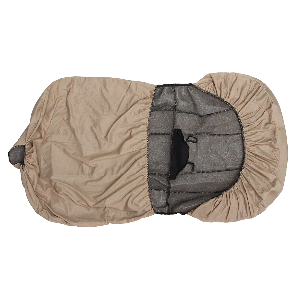 Universal-Car-Beige-Washable-Seat-Covers-Full-Seat-Set-Front--Rear-Protectors-1688995