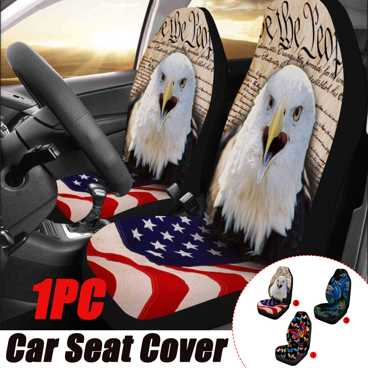 Universal-Car-Front-Seat-Cover-Cushion-Protector-Animal-Printed-SUV-Van-1681828