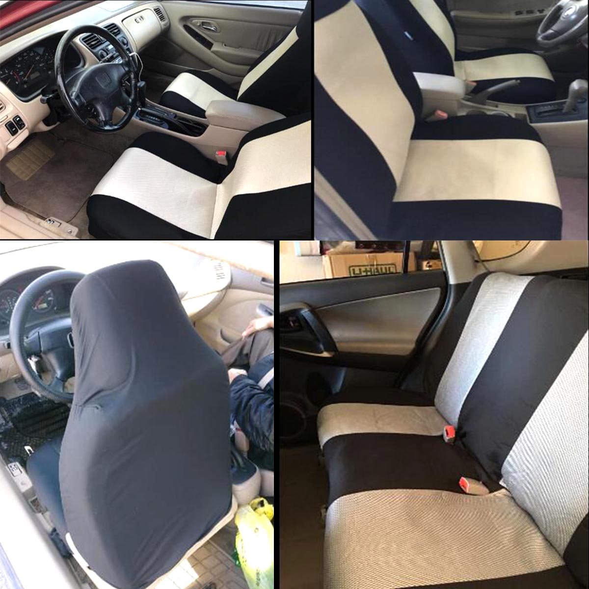 Universal-Car-Full-Seat-Covers-Protector-Cushion-Front-Rear-Truck-SUV-Van-1660020