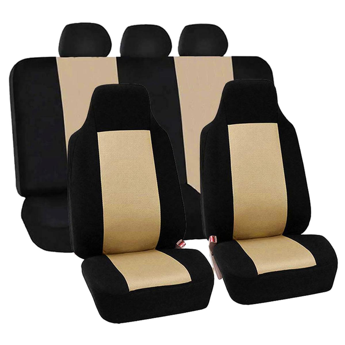 Universal-Car-Full-Seat-Covers-Protector-Cushion-Front-Rear-Truck-SUV-Van-1660020