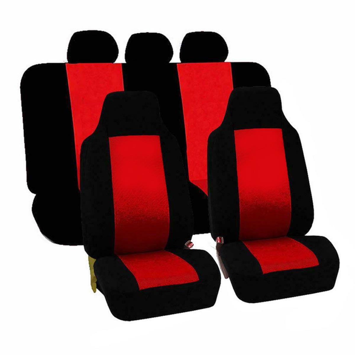 Universal-Car-Full-Seat-Covers-Protector-Cushion-Front-Rear-Truck-SUV-Van-1660020