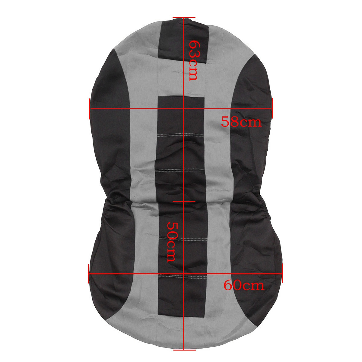 Universal-Car-Seat-Covers-Front-Rear-Protectors-9-Piece-Set-Washable-GreyBlack-1114093