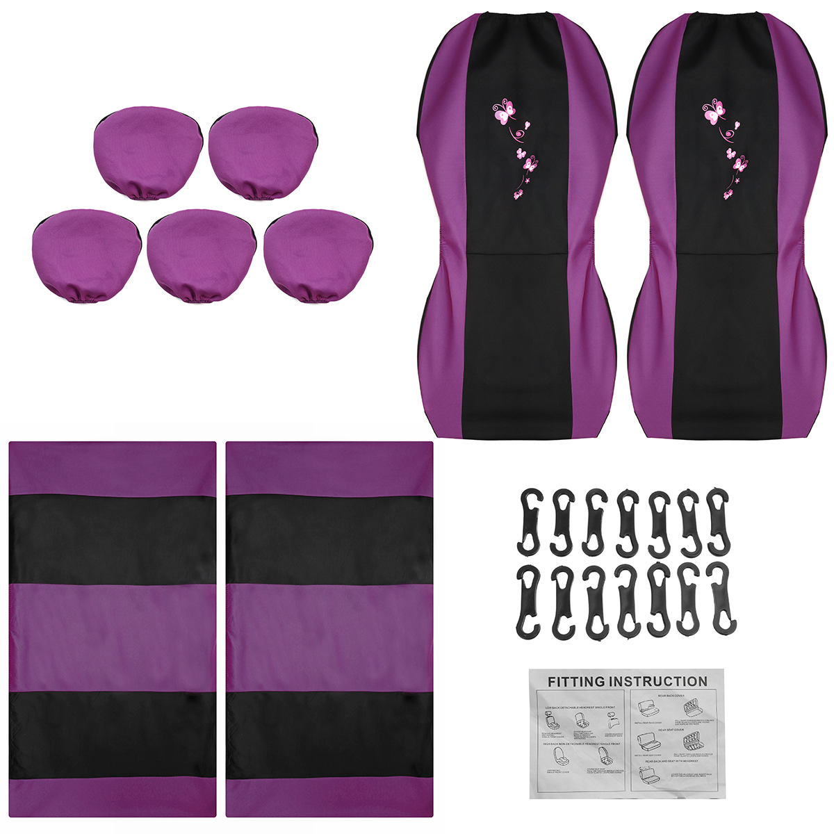 Universal-Car-Seat-Covers-Front-and-Rear-Protectors-Full-Set-Butterfly-Printed-1663001