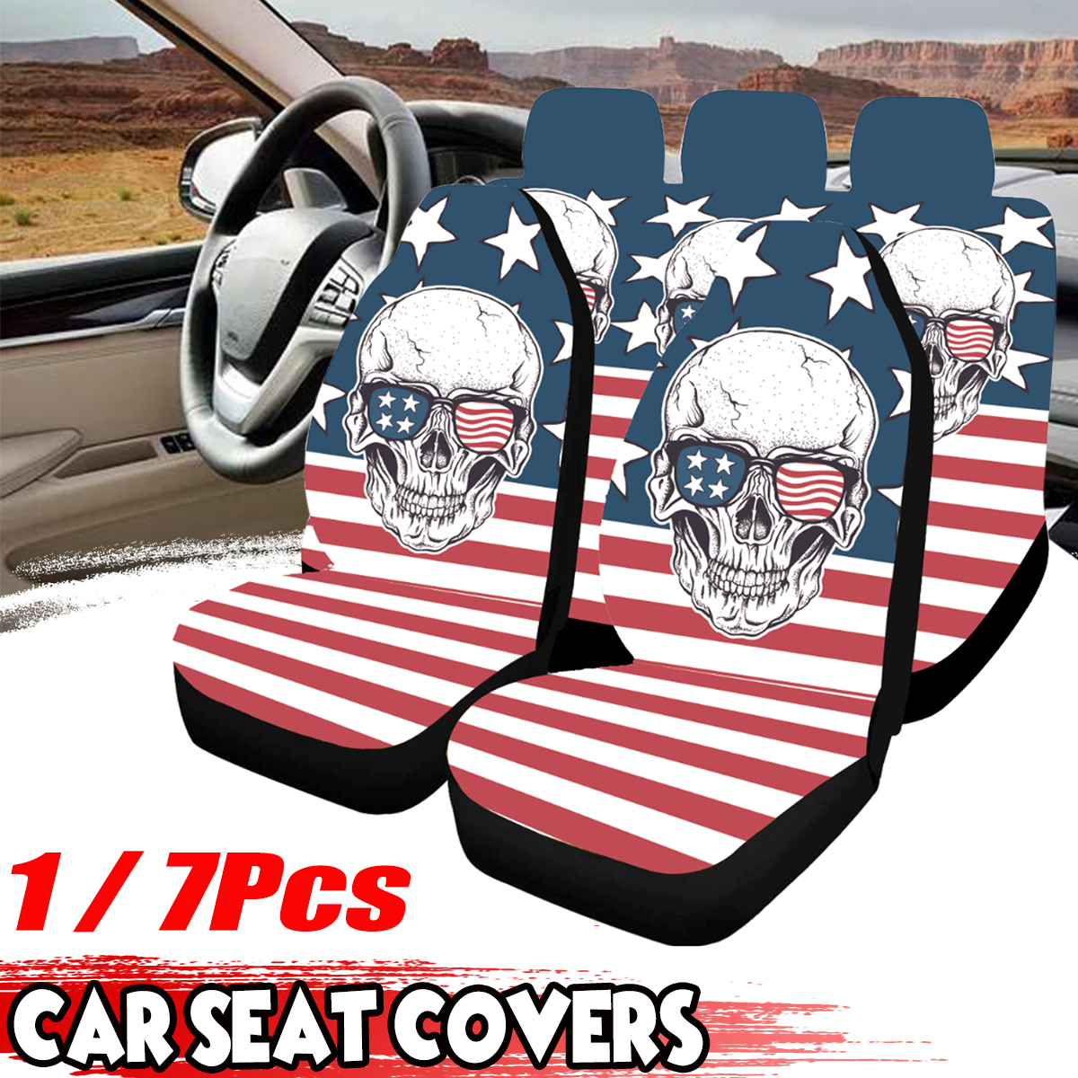 Universal-Car-Seat-Covers-Skull-Printing-Front--Rear-Full-Set-For-Car-SUV-1783866