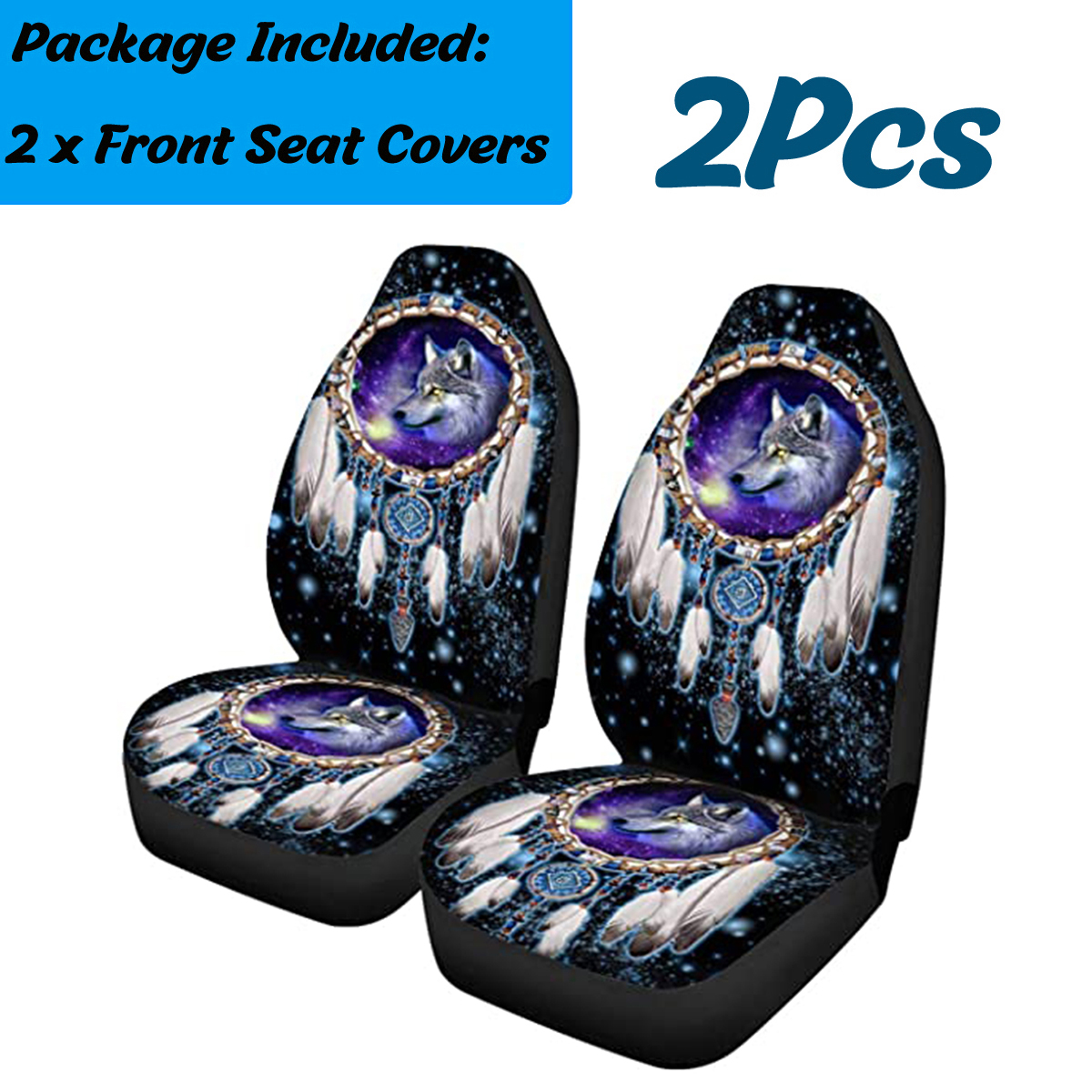 Universal-Car-Seat-Covers-Wolf-Sky-Feather-Design-Front--Rear-Seat-Full-Cover-1780483