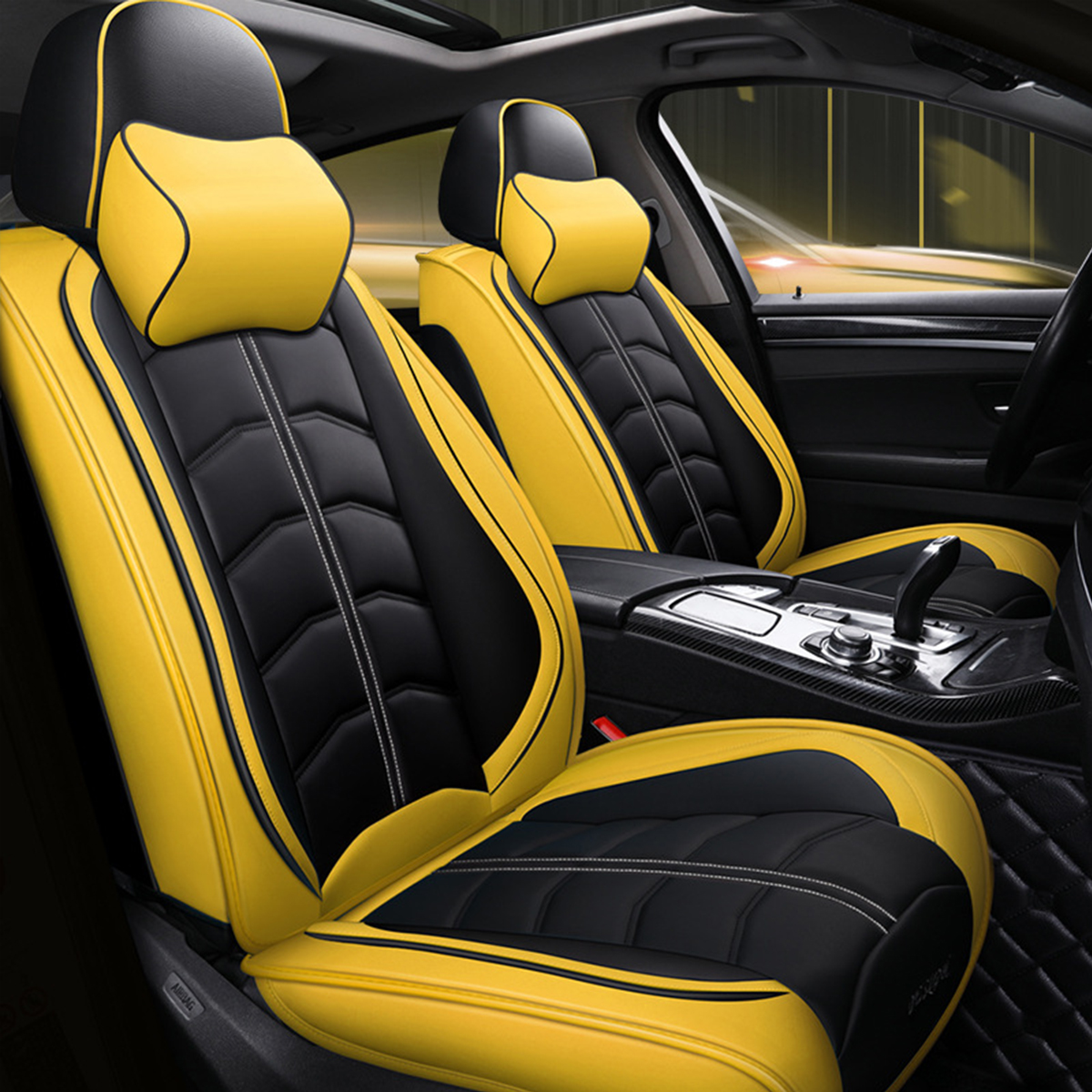 Universal-Deluxe-5-Seat-Car-Leather-Seat-Front-Rear-Covers-Cushion-Pillows-1500345