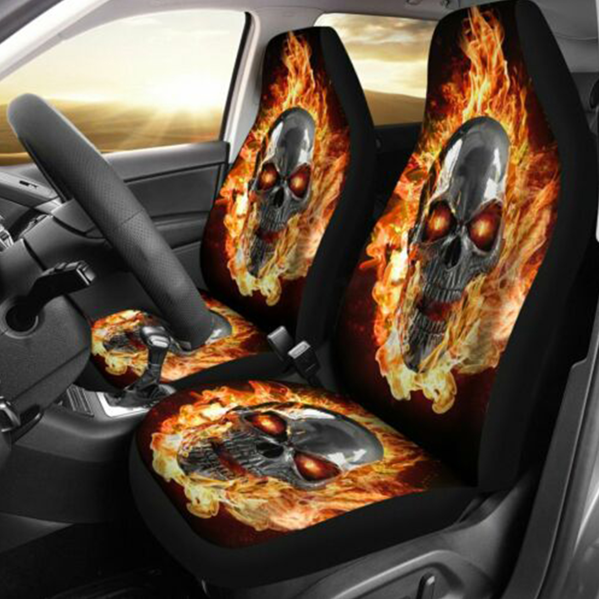 Universal-Fire-Skull-Polyester-Car-Seat-Cover-SUV-Seat-Cushion-Protector-Mat-1651362
