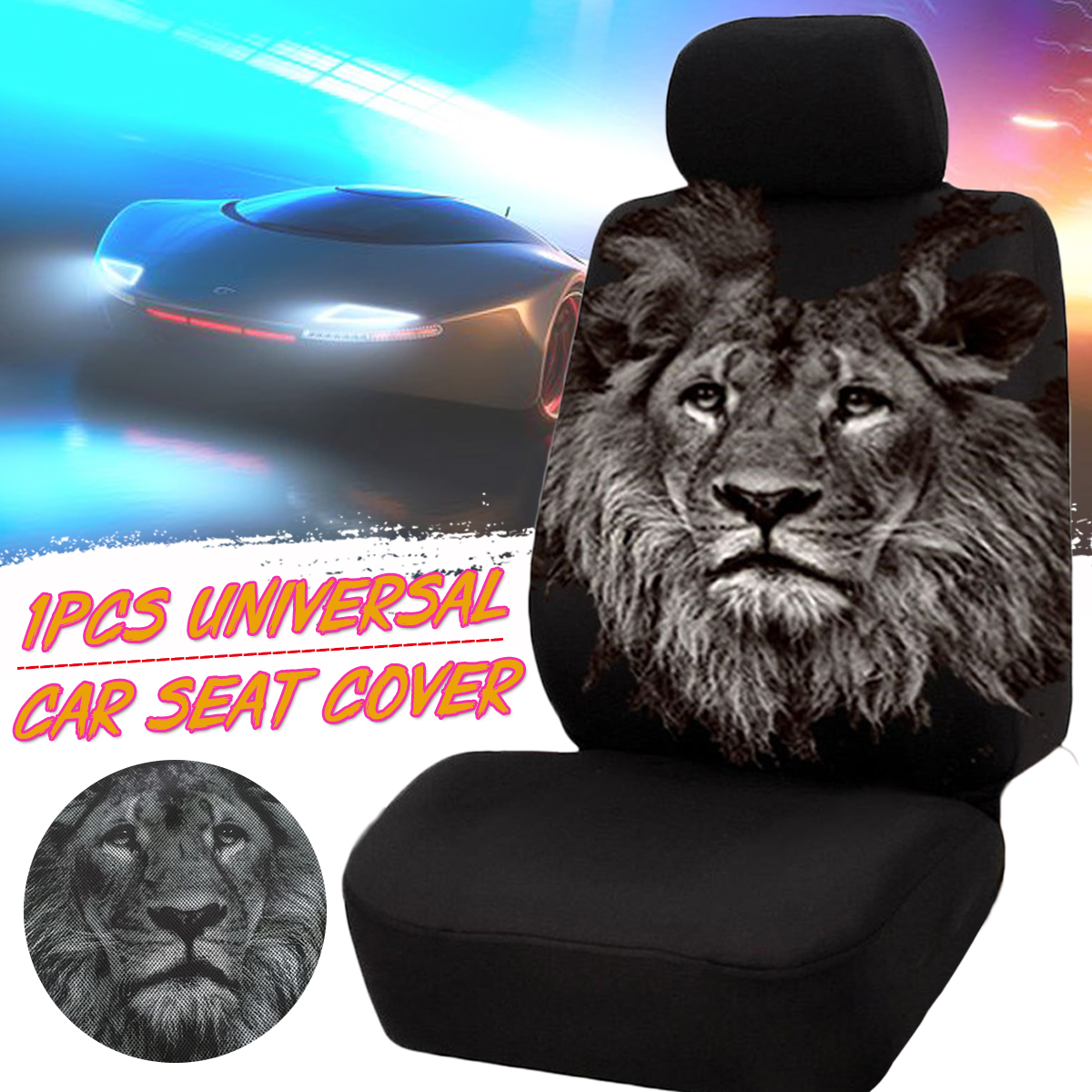Universal-Lion-Dolphin-Turtle-Polyester-Car-SUV-Seat-Cover-Cushion-Protector-1651359