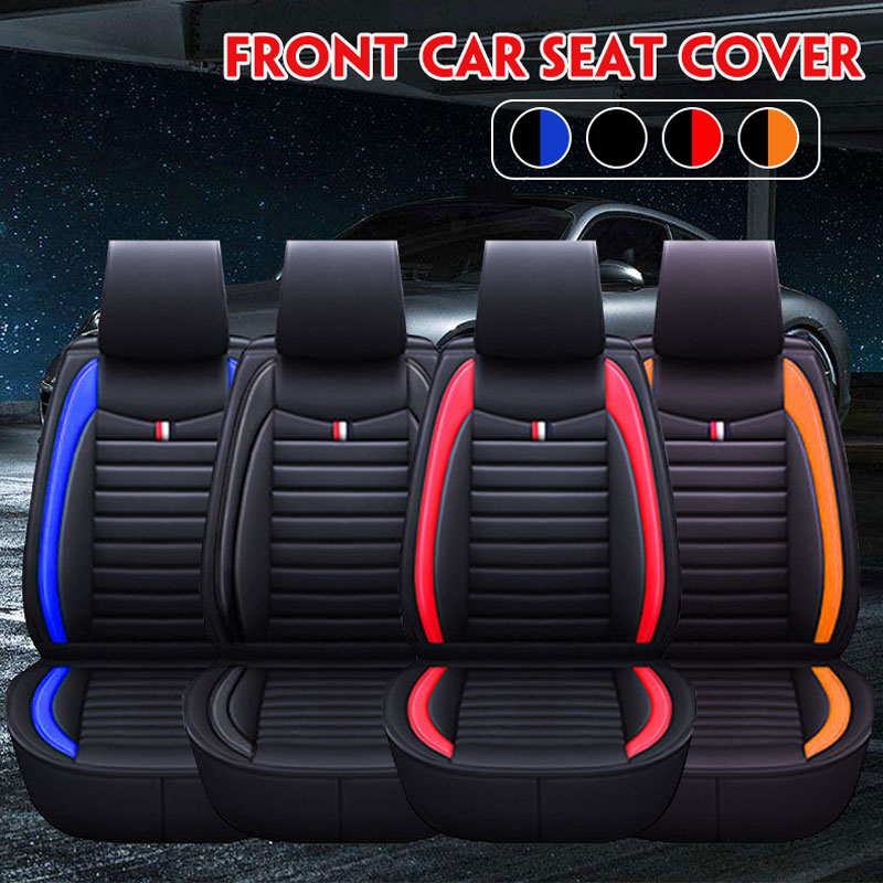 Universal-PU-Leather-Car-Front-Seat-Cushion-Cover-Non-slip-Protector-Mat-Black-1664889