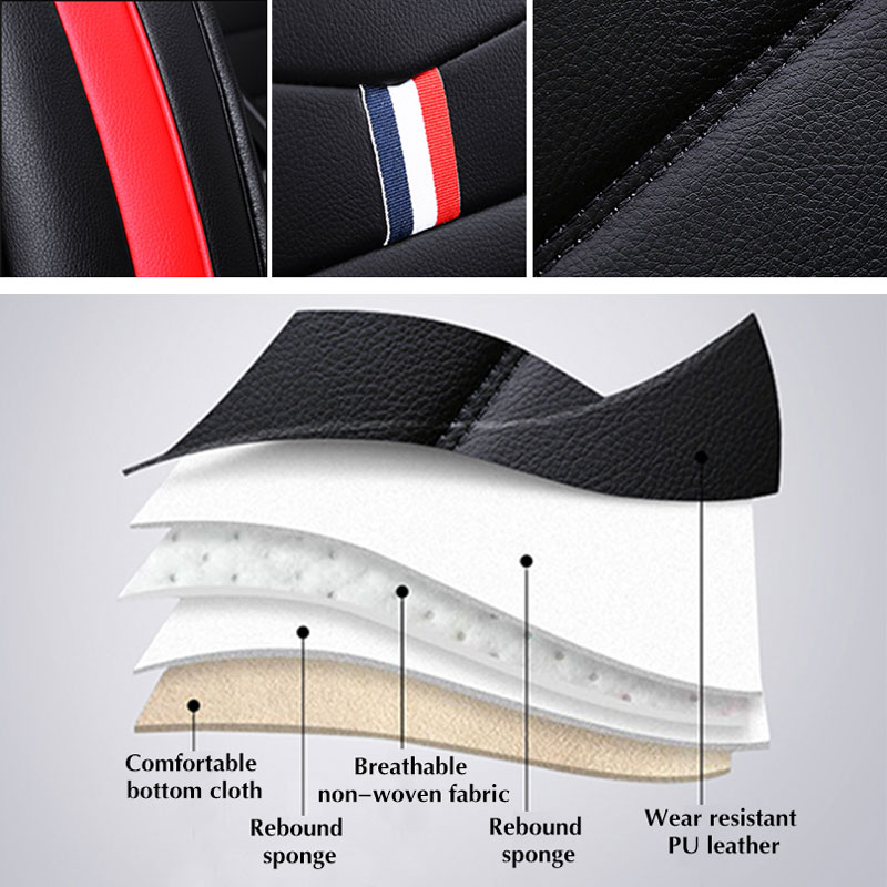 Universal-PU-Leather-Car-Front-Seat-Cushion-Cover-Non-slip-Protector-Mat-Black-1664889