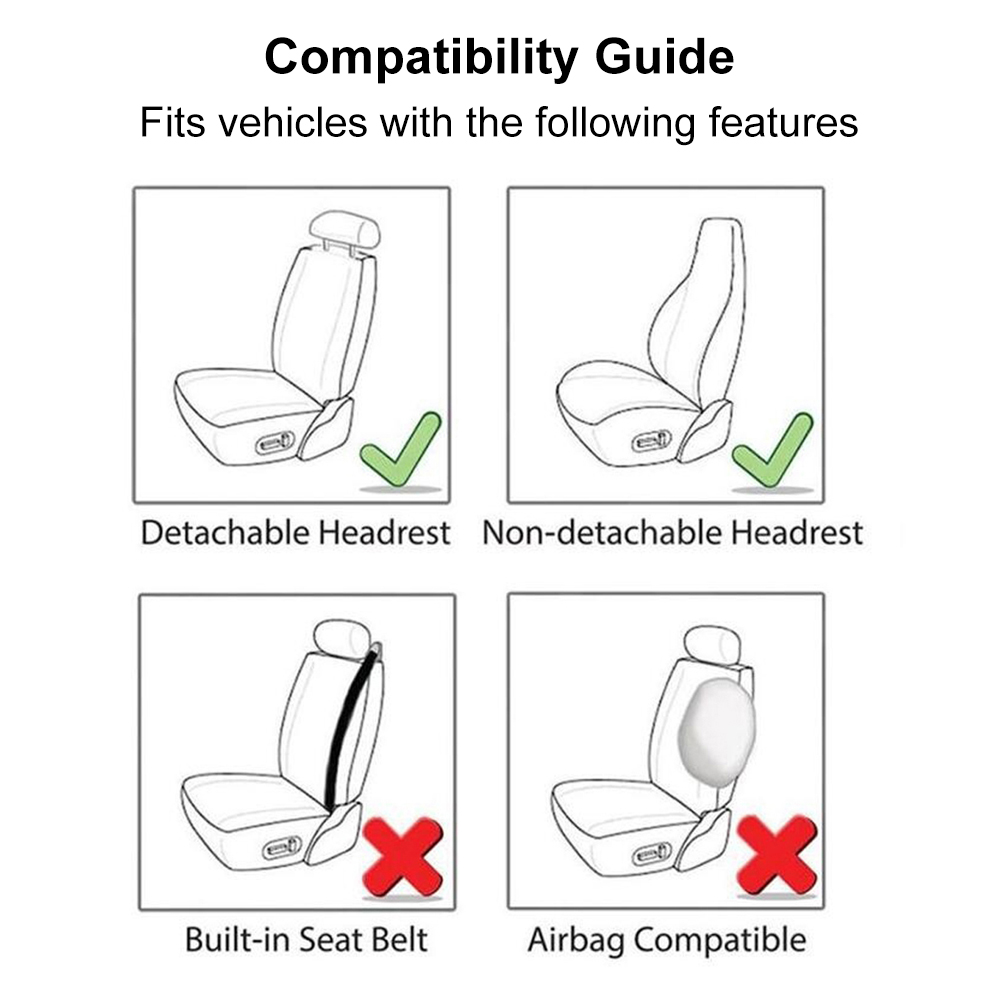 Universal-Protectors-Full-Set-Auto-FrontRear-Seat-Cover-For-Car-Truck-SUV-Chair-1779930